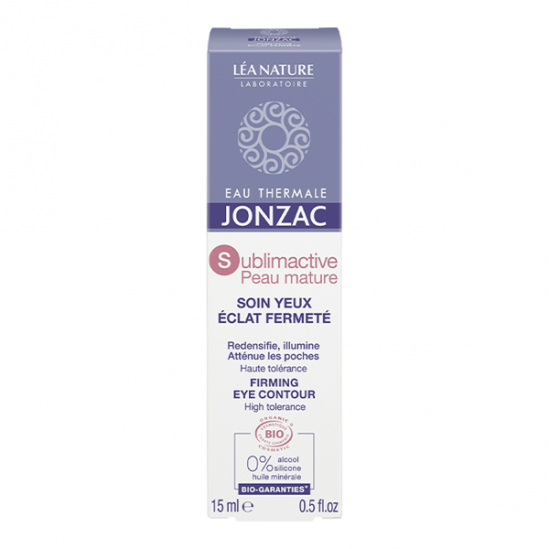 Jonzac Sublimactive Peau Mature soin yeux éclat fermeté bio 15ml