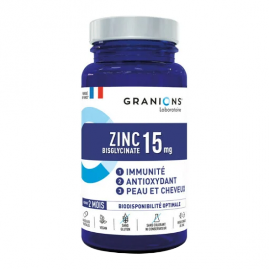 Granions Zinc Bisgycinate 15 mg 60 gélules Granions Zinc Bisgycinate 15 mg 60 gélules