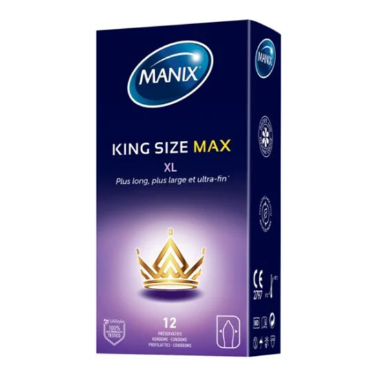Manix King Size Max XL 12 préservatifs