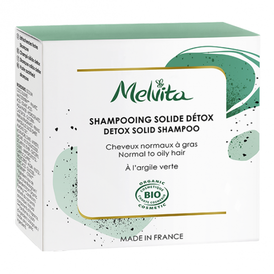 Melvita shampooing solide détox 55gr