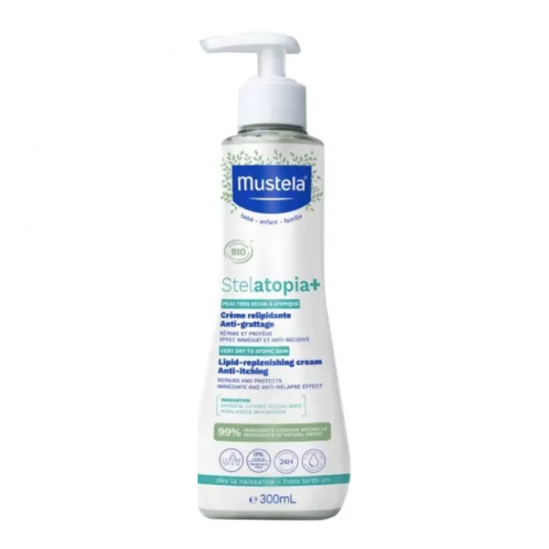 Mustela Stelatopia+ crème relipidante anti-grattage bio 300ml
