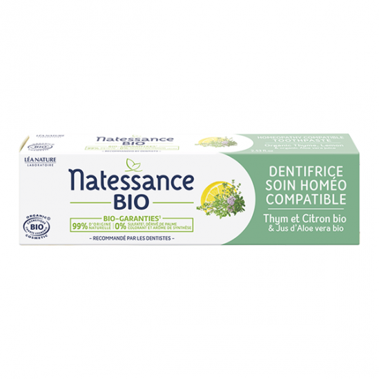 Natessance Dentifrice soin homéo-compatible bio 75ml