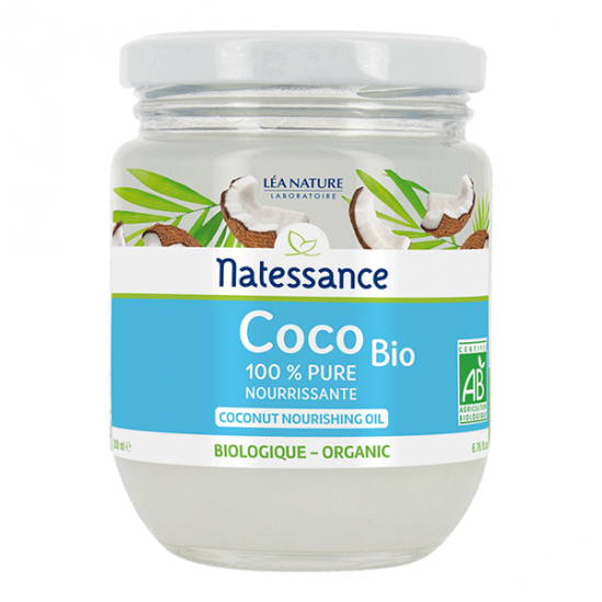 Natessance huile de coco bio 100% pure pot 200ml
