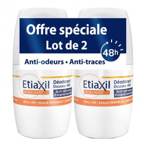 Etiaxil Déodorant Douceur 48h lot de 2 x 50ml
