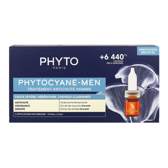PhytoCyane traitement antichute sévère homme 12 x 3.5ml PhytoCyane traitement antichute sévère homme 12 x 3.5ml
