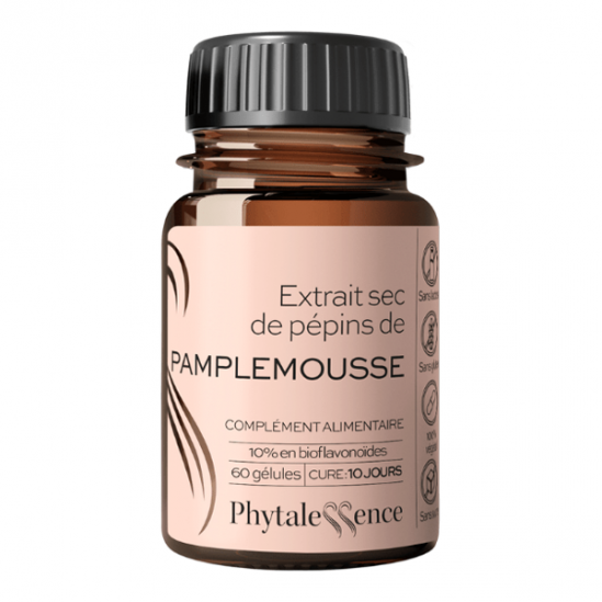 Phytalessence extrait sec de pépins de pamplemousse 60 gélules