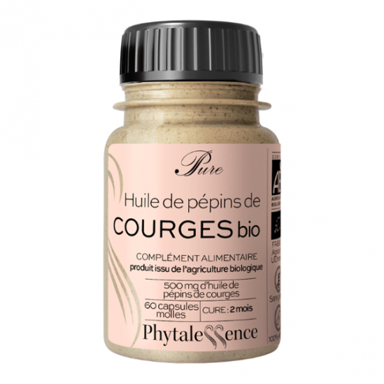 Phytalessence Pure huile de pépins de courges bio 60 capsules