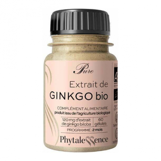 Phytalessence Pure extrait sec ginseng bio 60 gélules