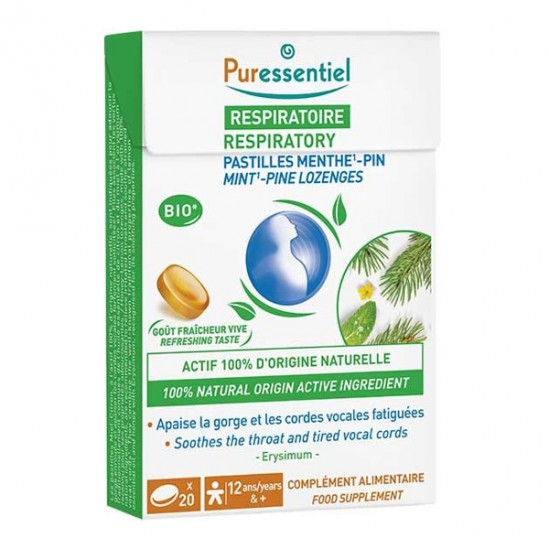 Puressentiel 20 pastilles respiratoire menthe-pin