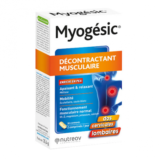 Nutreov Myogésic décontractant musculaire 30 comprimés