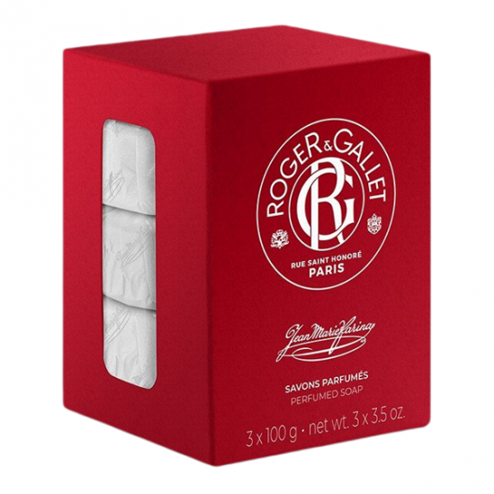 Roger & Gallet Jean Marie Farina coffret savons parfumés lot de 3x100gr Roger & Gallet Jean Marie Farina coffret savons parfumés lot de 3x100gr