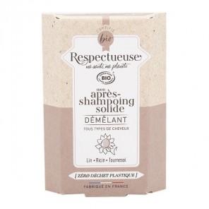Respectueuse après-shampoing solide démêlant 40gr