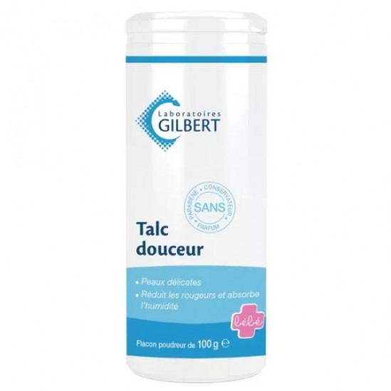 Gilbert talc douceur 100g Gilbert talc douceur 100g
