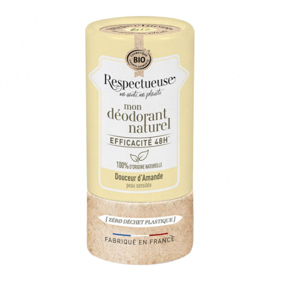 Respectueuse Mon déodorant naturel douceur d'amande bio 50gr