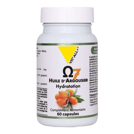 Vitall+ Oméga 7 huile d’Argousier 60 capsules