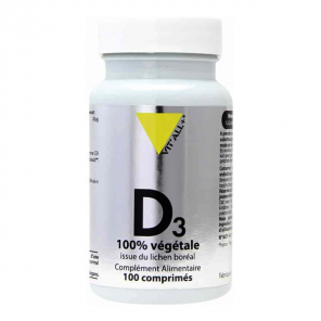 Vitall+ vitamine d3 végétale 20µg 100 comprimés sécables