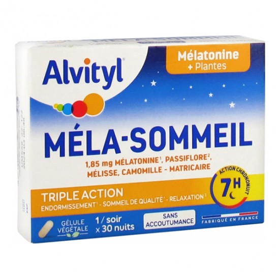 Alvityl Méla-Sommeil triple action 30 gélules