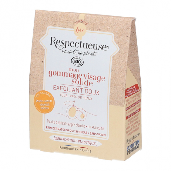Respectueuse Exfoliant Doux mon gommage visage solide 35gr