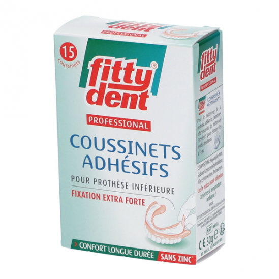 Fittydent Professional coussinets adhésifs 15 boites