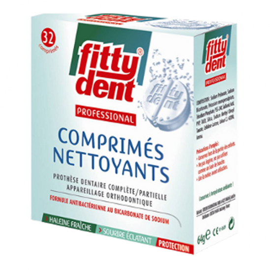 Fittydent Professional 32 comprimés netoyants