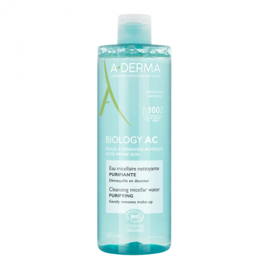 A-Derma Biology AC eau micellaire nettoyante purifiante bio 400ml A-Derma Biology AC eau micellaire nettoyante purifiante bio 400ml