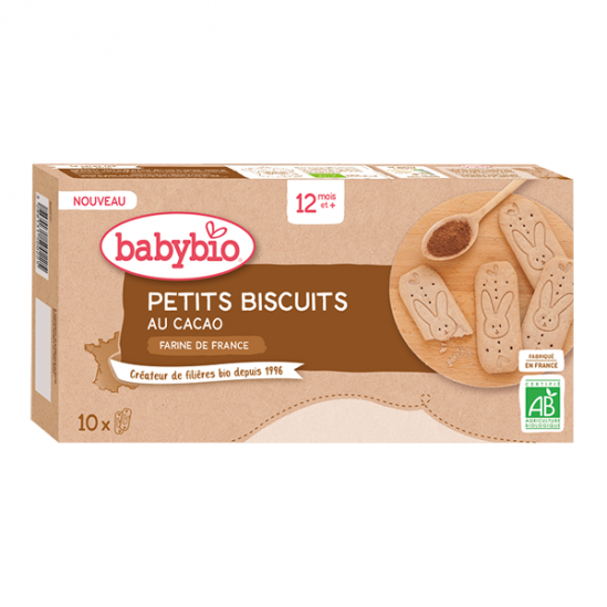 Babybio Petits Biscuits au cacao 160gr Babybio Petits Biscuits au cacao 160gr