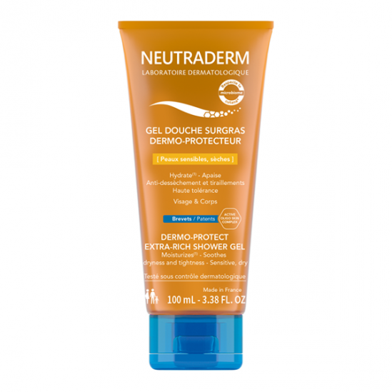 Neutraderm gel douche surgras dermo-protecteur 100ml