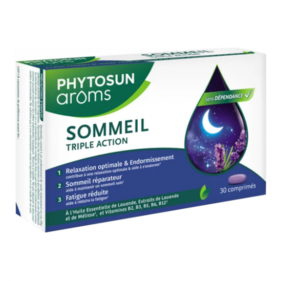 Phytosun Arôms Sommeil triple action 30 comprimés