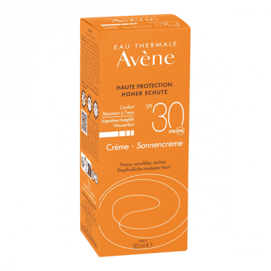 Avène crème solaire visage peaux sensibles et sèches spf 30 50ml