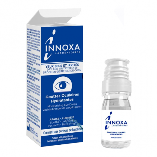 Innoxa gouttes oculaires hydratantes yeux secs et irrités 10ml