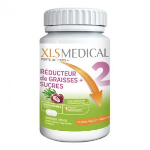 Xls medical réducteur de graisses + sucres 120 comprimés