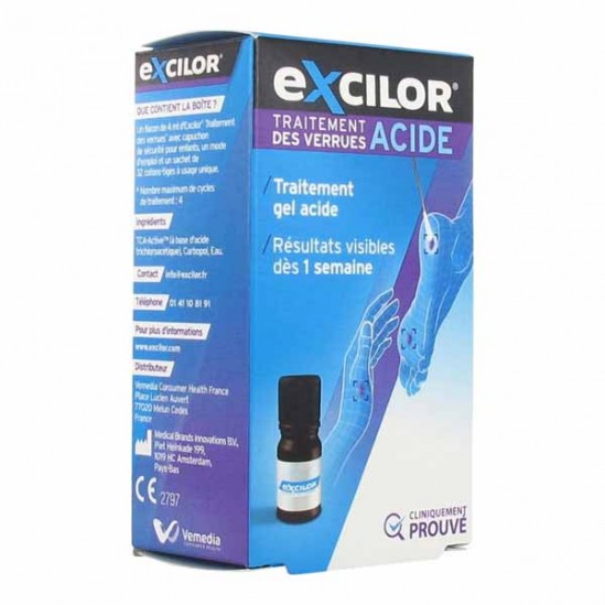 Excilor Traitement des Verrues 2 en 1 - 4ml