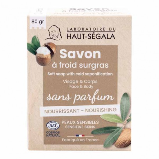 Haut-Ségala savon nourrissant sans parfum bio 80gr