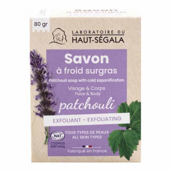 Haut-Ségala savon patchouli exfoliant bio 80gr