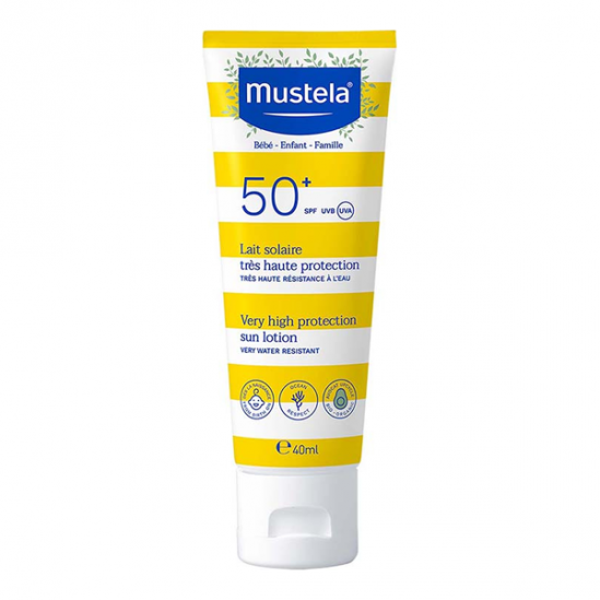 Mustela lait solaire très haute protection spf50+ 40ml