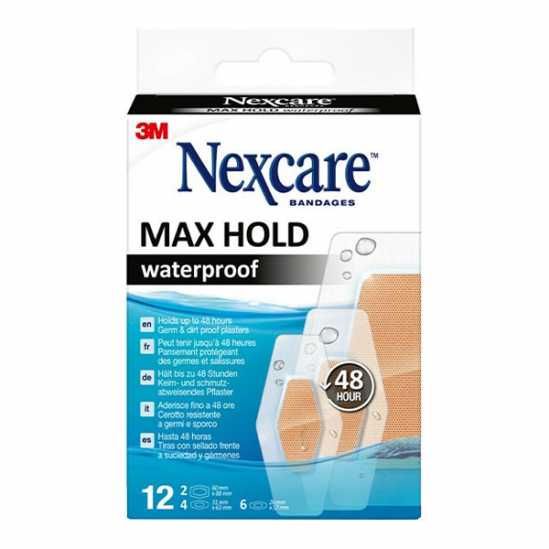 Nexcare Max Hold 12 pansements waterproof