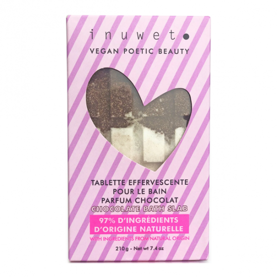 Inuwet Tablette de bain chocolat fizz 210gr