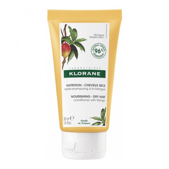 Klorane baume nutrition cheveux secs après-shampoing à la Mangue 50ml