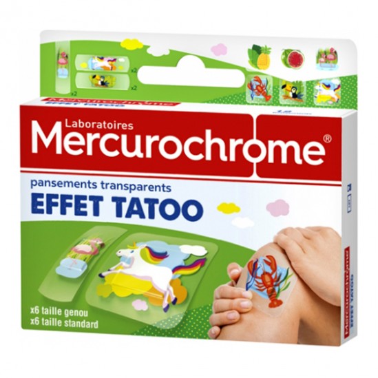 Mercurochrome pansements à base de Bambou 18 unités Mercurochrome pansements à base de Bambou 18 unités