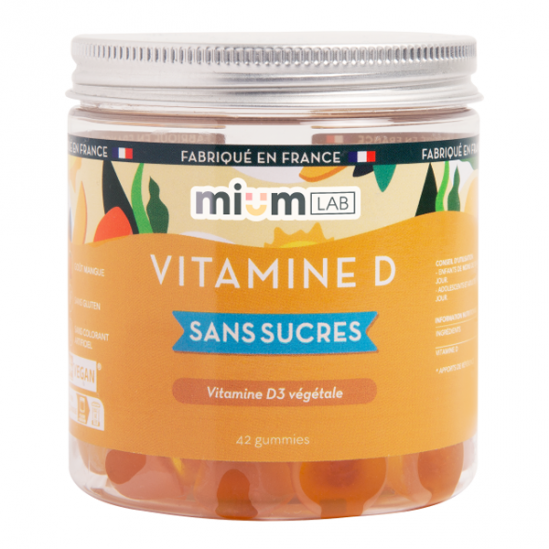 Mium Lab Vitamine D sans sucre 42 gummies