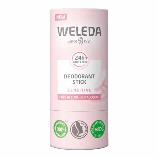 Weleda déodorant stick 24h Eucalyptus menthe poivrée bio 50gr