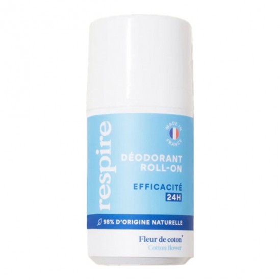 Respire déodorant roll-on Fleur de coton 24h 50ml
