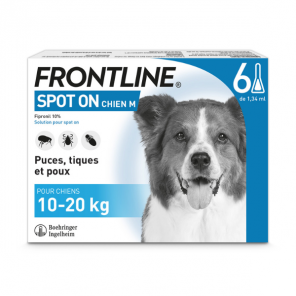 Frontline Spot-On Perro M 10 a 20 kg 4 Pipetas