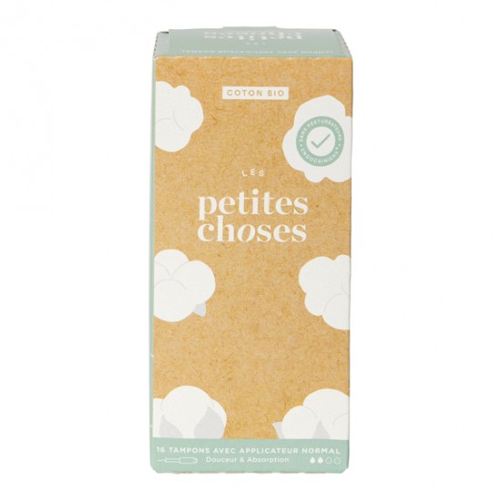 Les Petites Choses Tampon Bio avec applicateur Flux normal boite de 16