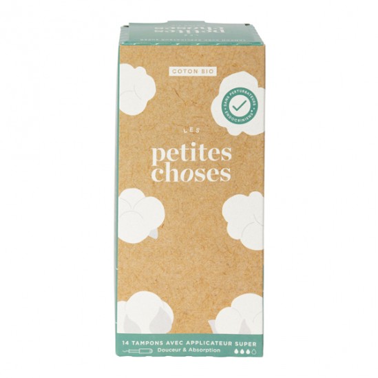 Les Petites Choses Tampon Bio avec applicateur Flux super boite de 14