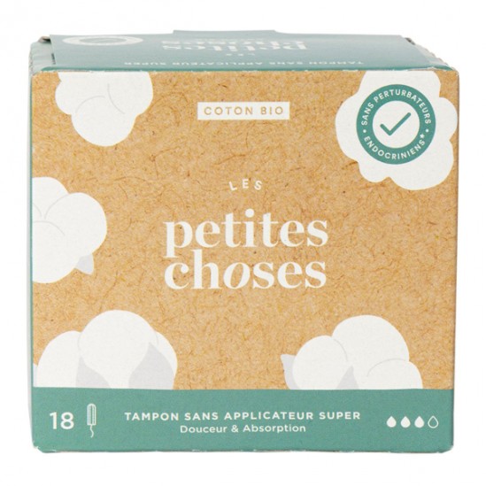 Les Petites Choses Tampons bio flux super boite de 18