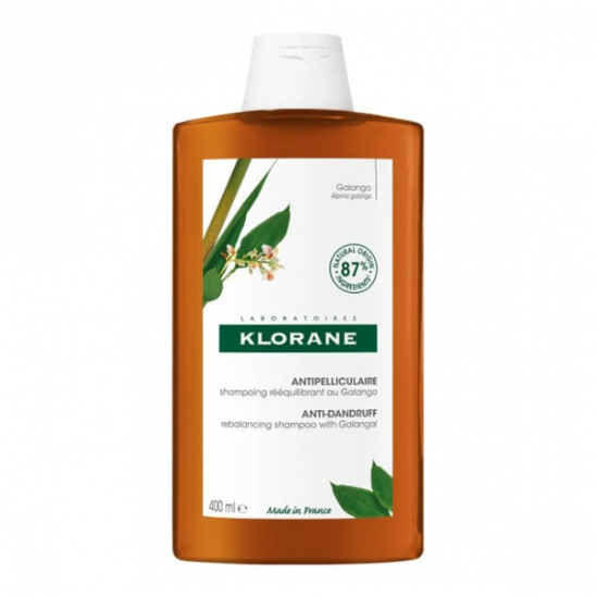 Klorane antipelliculaire shampoing rééquilibrant au galanga 400ml