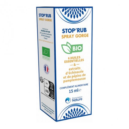 Prescription Nature StopRub spray gorge bio 15ml
