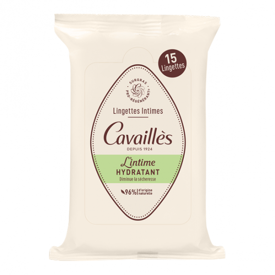 Rogé Cavaillès 15 lingettes intimes Hydratant