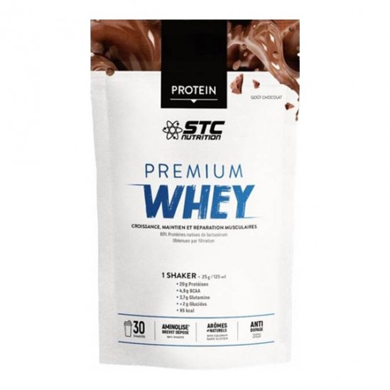 Stc nutrition premium whey chocolat complément alimentaire 750g Stc nutrition premium whey chocolat complément alimentaire 750g